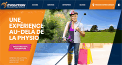 Desktop Screenshot of evolutionphysio.com