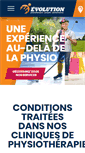 Mobile Screenshot of evolutionphysio.com